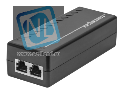 PoE инжектор неуправляемый PI-300-1A, 1x10/100/1000BASE-T 802.3af&amp;at, PoE бюджет 30Вт