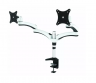 Кронштейн для мониторов Cactus CS-VM-FE124D-AL серебристый 15"-27" макс.8кг настольный поворот и наклон