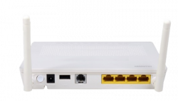Абонентский терминал HUAWEI ONU GPON, 4 порта 10/100Base-T, 1 порт POTS, WiFi, USB, бывший в употреблении.