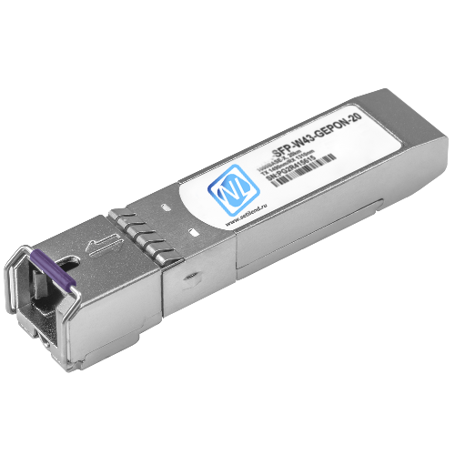 Модуль SFP WDM GEPON, дальность до 20км (32dB), Tx/Rx: 1490/1310нм (товар бывший в употреблении)