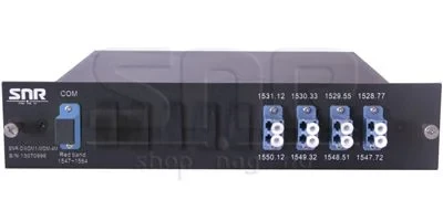 Мультиплексор DWDM одноволоконный 4-канальный в 1/2-слоте