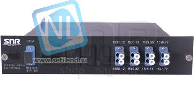 Мультиплексор DWDM одноволоконный 4-канальный в 1/2-слоте