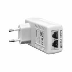 PoE инжектор неуправляемый PI-250-1P, 1x10/100BASE-TX 50В PoE passive, PoE бюджет 25Вт