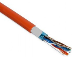 FTP4-S нг(А)-HF (01-0150), Витая пара (огнестойкая), 4 пары Cat5e, 24AWG одножильные экранированные