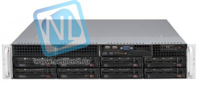 Сервер Supermicro SC825TQ-R740LPB(X9DR3-LN4F+), 2 процессора Intel Xeon 8C E5-2670 2.60GHz, 64GB DRAM