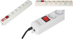 SPL(5+1)-B10 WHITE, Удлинитель сетевой с фильтром Pro, 6 розеток, 3м, белый