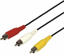 17-0202-6, Шнур 3 RCA - 3 RCA, длина 1,5 метра, черный