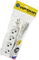 КРОНА КБ412005-Б РС-4 (У10-0001УХЛ4) 5м (ШВВП 2х0,75) BL1, Сетевой удлинитель