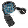 Кабель питания EU-Schuko/IEC320-C19, 220B, 16А, 1.8м