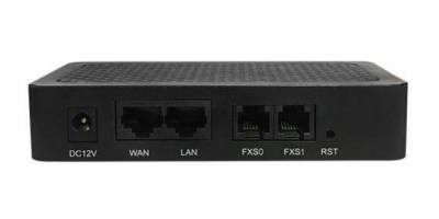 Шлюз VoIP SNR, 2 FXS, 2 RJ45, 2 SIP аккаунта