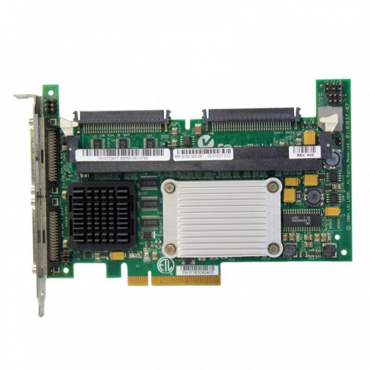 Контроллер LSi Logic X6847 LSI Logic MegaRAID SCSI LSI53C1030/Intel Xscale IOP332 500Mhz 0(256)Mb Int-2x68Pin Ext-2xVHDCI RAID50 UW320SCSI PCI-E8x(Без Кэша)-X6847(NEW)