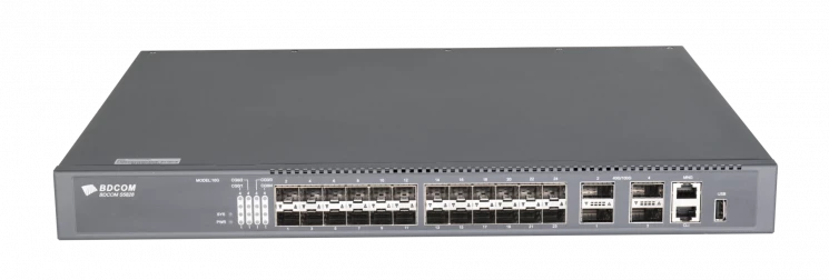 Управляемый коммутатор уровня 3 BDCOM S5828, 24x 1/10GE SFP+, 4x 40/100GE QSFP28+, Hot Swap БП 1+1, в комплекте 2x PSU AC ~220VAC