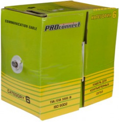 01-0147-3, Кабель FTP 4PR 23AWG, CCA, CAT6 (бухта 305 м)