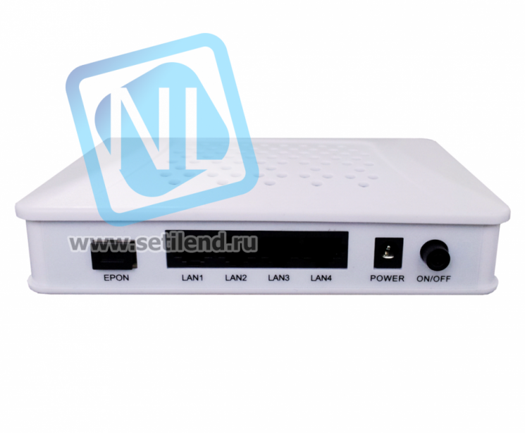 Абонентский терминал с 4 портами 10/100/1000M Ethernet, 1 EPON интерфейс, пластиковый корпус, внешний адаптер питания