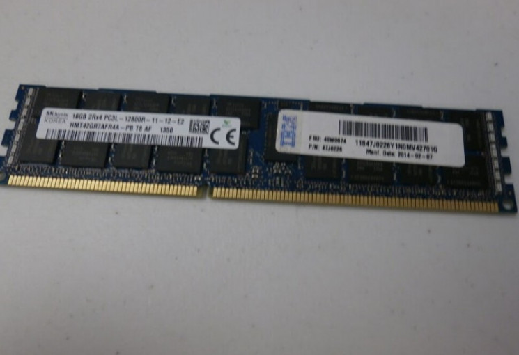 Модуль памяти IBM 47J0226 16GB 2Rx4 1.35V PC3L-12800 ECC DDR3-1600 RDIMM-47J0226(NEW)
