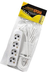 КРОНА КБ415010-Б РС-4/зем. (У16-001УХЛ4) 10м (ПВС 3х0,75) BL1, Сетевой удлинитель