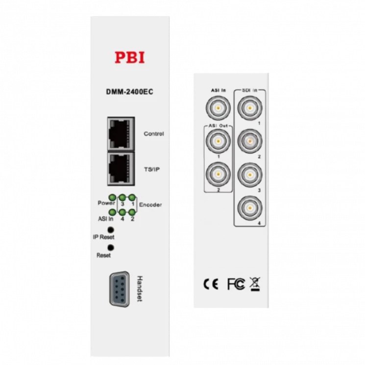 Модуль 4х канального H.264 HD/SD кодера/траснкодера PBI DMM-2410EC-S для цифровой ГС PBI DMM-1000