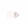Настенная розетка NETLAN, 2 порта, Кат.5e (Класс D), 100МГц, RJ45/8P8C, 110, T568A/B, неэкранированная, белая, уп-ка 10шт.