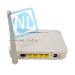 Абонентский терминал 4*10/100M Ethernet портов, встроенный WiFi, 1 EPON интерфейс, пластиковый корпус, внешний адаптер питания