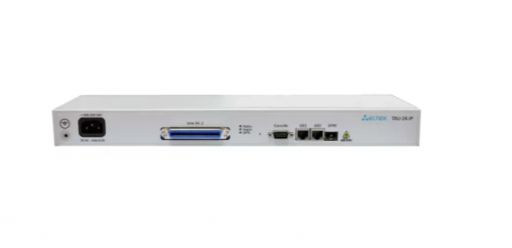 VoIP-шлюз TAU-24.IP: 24хFXS, 3хRJ45-10/100/1000, SIP/H.323, 1U, AC 220V