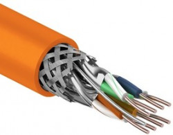 SSTP4-S ZH нг(А)-HF (01-0543), Витая пара (огнестойкая), 4 пары Cat7, 23AWG одножильные в двойном экране + каждая пара в экране