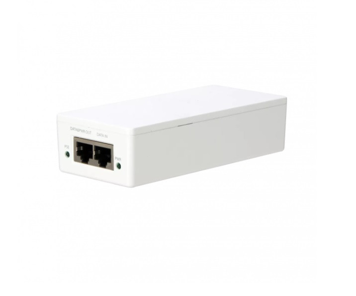 Инжектор Dahua TAM1GT1GT-30, 1x10/100/1000BASE-T, 802.3af&at, PoE бюджет 30Вт