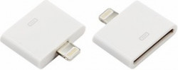 18-0176, Переходник для iPhone 5 c 8 pin на 30 pin белый