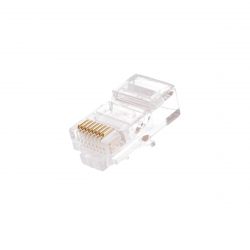 Коннектор NETLAN RJ45/8P8C под витую пару, Кат.5e (Класс D), неэкранированный, уп.100 шт.