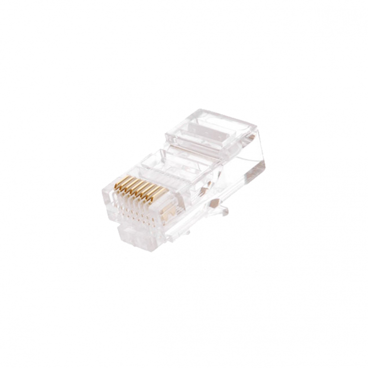 Коннектор NETLAN RJ45/8P8C под витую пару, Кат.5e (Класс D), неэкранированный, уп.100 шт.