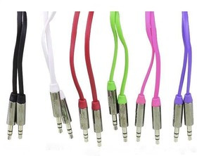 PL1019, Кабель соединительный Pro Legend, 3.5" Jack (M) - 3.5" Jack (M) плоский кабель, синий, 1м.