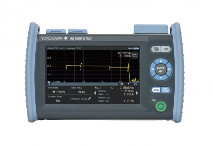 Рефлектометр оптический Yokogawa AQ1000-UFC/VLS SM, 1310/1550 нм, 32/30 дБ, PC,SLS,VLS,TS, адаптер FC