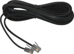 SS202-3, Шнур 3м черный телефонный TA813