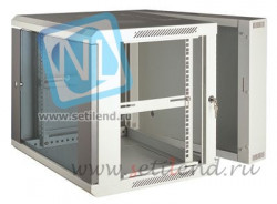 Шкаф телекоммуникационный настенный 6U, 600х550х370мм двухсекционный