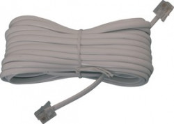 SS202-7, Шнур 7м белый телефонный TA813