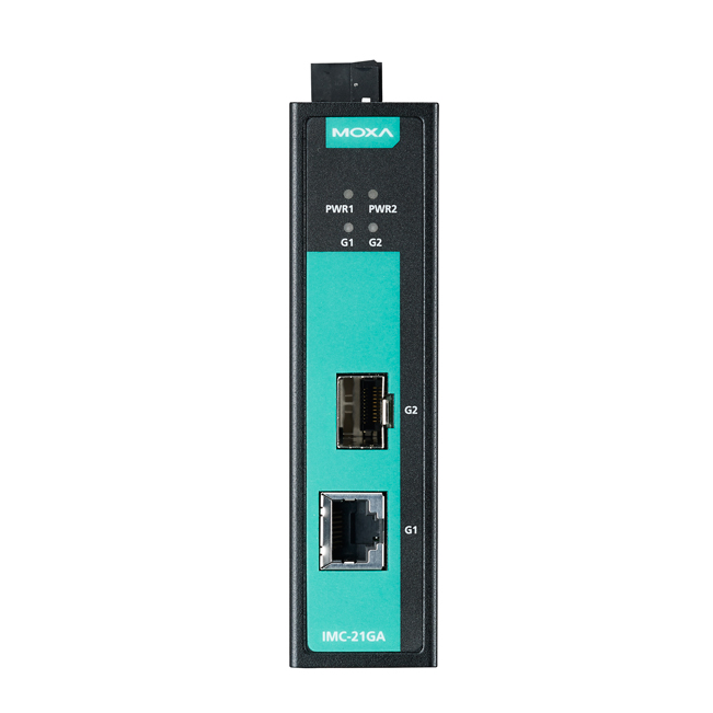 IMC-21GA-T Медиаконвертер Gigabit Ethernet 10/100/1000BaseTX в 100/1000BaseSFP в металлическом корпусе с расширенным диапазоном температур