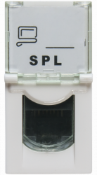 Розетка информационная UTP 1хRJ45 22,5х45 cat5e