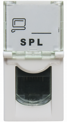 Розетка информационная UTP 1хRJ45 22,5х45 cat5e