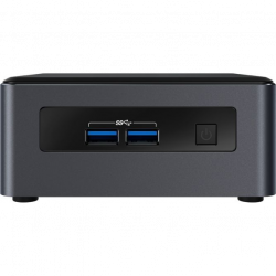 Платформа Intel NUC kit, Core i7-8559U,2x DDR4 1.2V SODIMM,NVMe/SATA M.2 SSD+2.5" SATA SSD/HDD,Intel 4K Iris 655,SDXC slot,7.1 Audio via HDMI/DP+Combo Jack+Dual Mic on FP,(2+2)xUSB 3.1, 1xLAN GbE, IR FP,WiFi 9560 AC+Bluetooth v5,VESA mount,