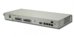 Шасси абонентского VoIP-шлюза TAU-32M.IP: 4 слота для субмодулей TAU32M-M8S или TAU32M-M8O, 3хRJ-45 (LAN), 2 шасси под SFP, 1 слот для блока питания P
