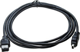 XYC093 1.8 M BLACK, Кабель IEEE 1394 "fire wire" 4pin/6pin 1.8м