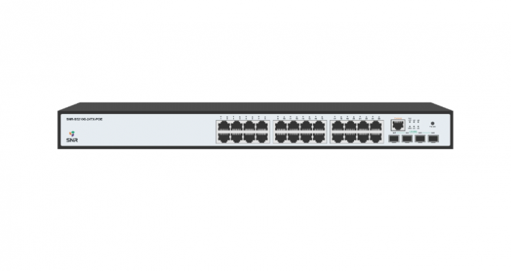 Управляемый PoE коммутатор уровня 2+ SNR-S5210G-24TX-POE