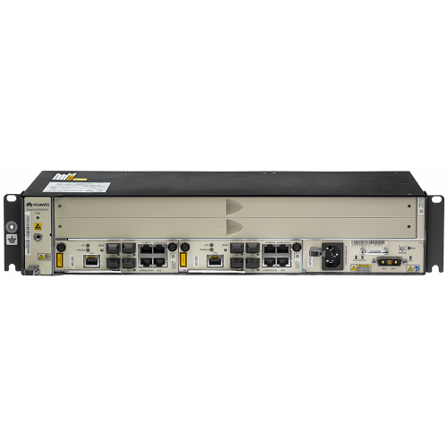 2RU шасси Huawei OLT GPON, 2 слота для установки интерфейсных модулей, 2x10G порта, DC