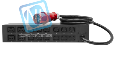 Управляемый блок розеток Tesla Power серии PRO 16 розеток, 3 фазный