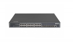 Управляемый коммутатор уровня 3 BDCOM S3930, 24x 10/100/1000BaseT, 6x 1/10GE SFP+, Hot Swap БП 1+1, в комплекте 1x PSU ~220VAC