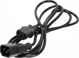 Кабель-удлинитель питания NINGBO AN23-1008, IEC C13 - IEC C14, 1.8м, черный