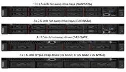 Серверная платформа Lenovo ThinkSystem SR250 V3, 1U, Rails