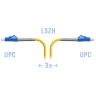 Патчкорд оптический LC/UPC SM 3 метра