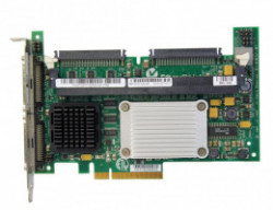 Контроллер LSi Logic C77056-150 LSI Logic MegaRAID SCSI LSI53C1030/Intel Xscale IOP332 500Mhz 0(256)Mb Int-2x68Pin Ext-2xVHDCI RAID50 UW320SCSI PCI-E8x(Без Кэша)-C77056-150(NEW)
