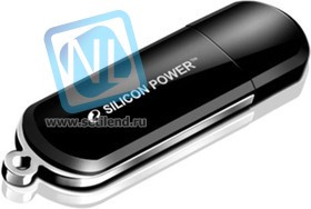Флешка USB SILICON POWER LuxMini 322 8Гб, USB2.0, черный [sp008gbuf2322v1k]
