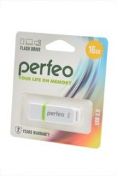 PERFEO PF-C11W016 USB 16GB белый BL1, Носитель информации